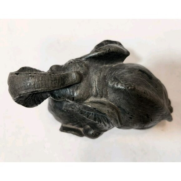 Vintage Grey Elephant And Calf Candle Realistic Great Details 7" Long by 6" Tall - Picture 2 of 13